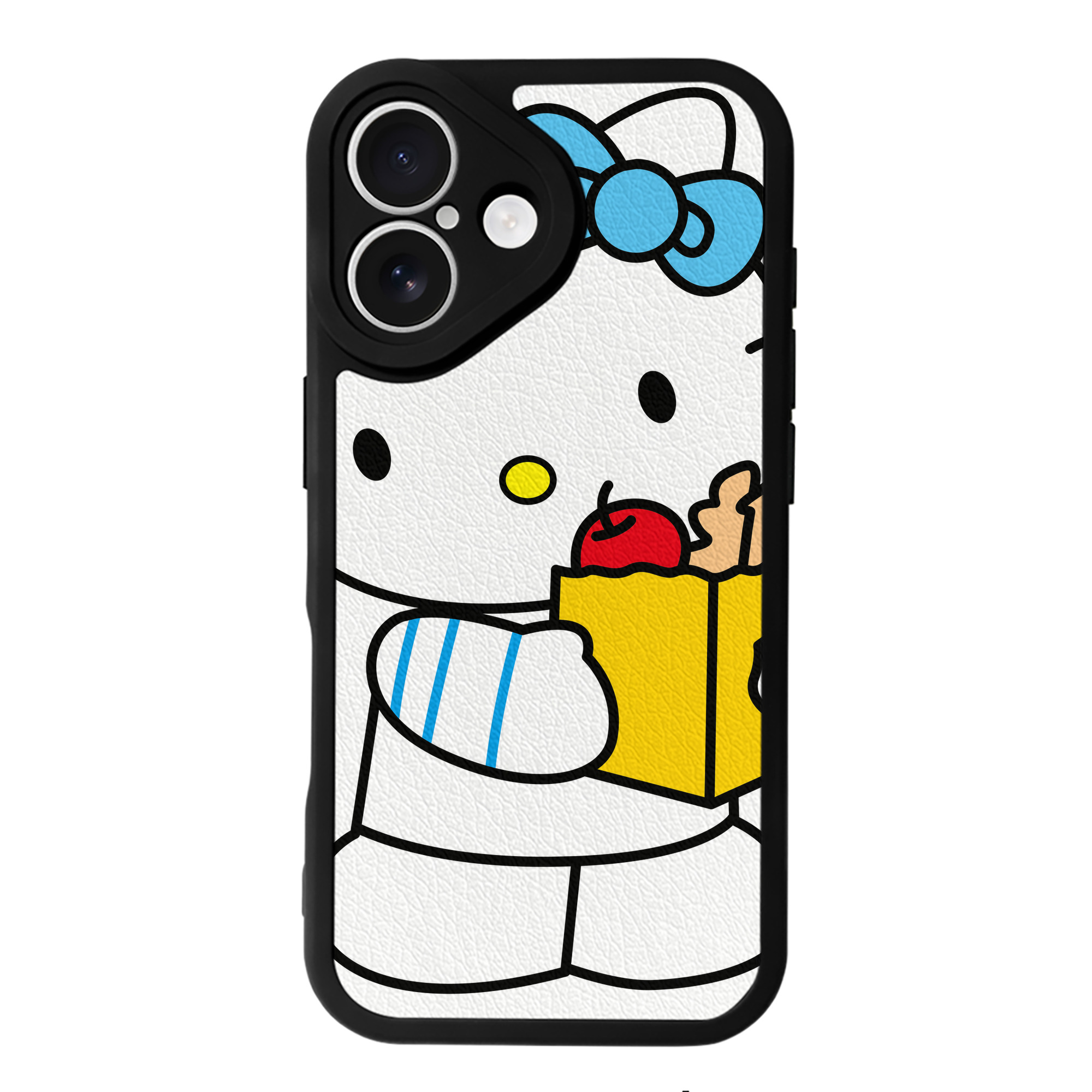 （画像用） Hello Kitty ハローキティ 【iPhone 16シリーズ対応】シリコンスマホケース（レザー調） 材質：シリコン
